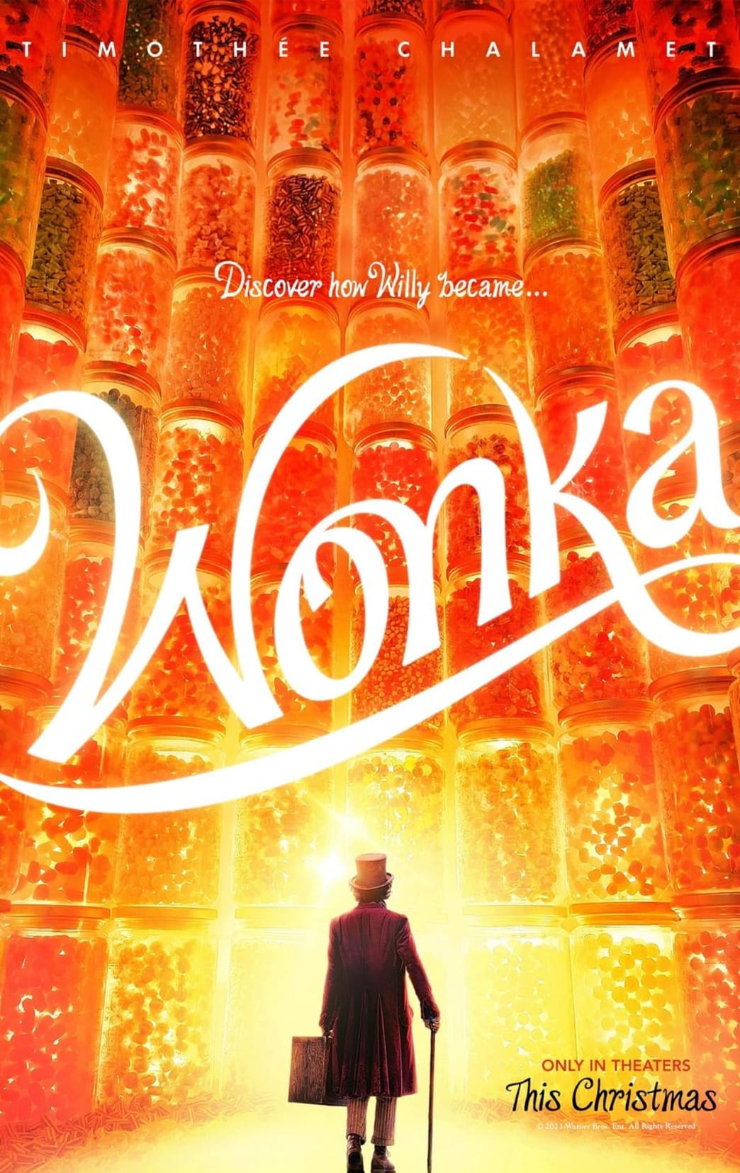 A poster for the movie wonka.