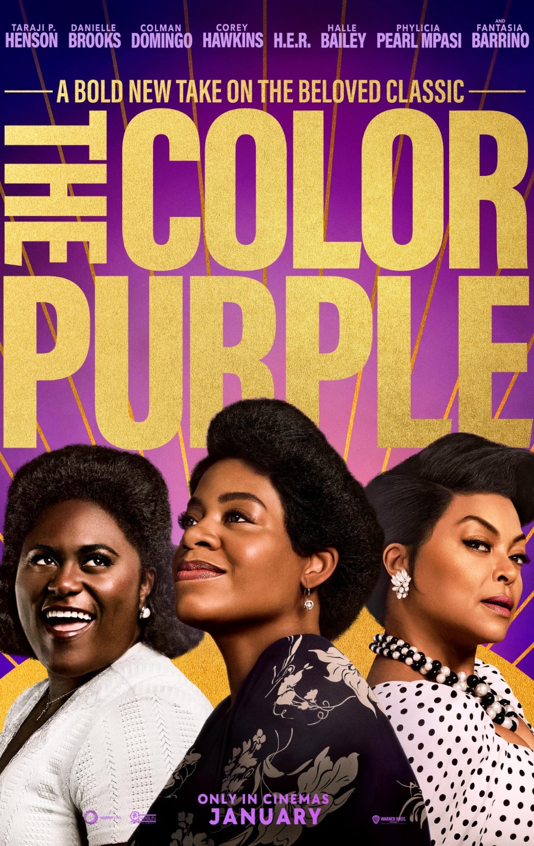The color purple movie poster.