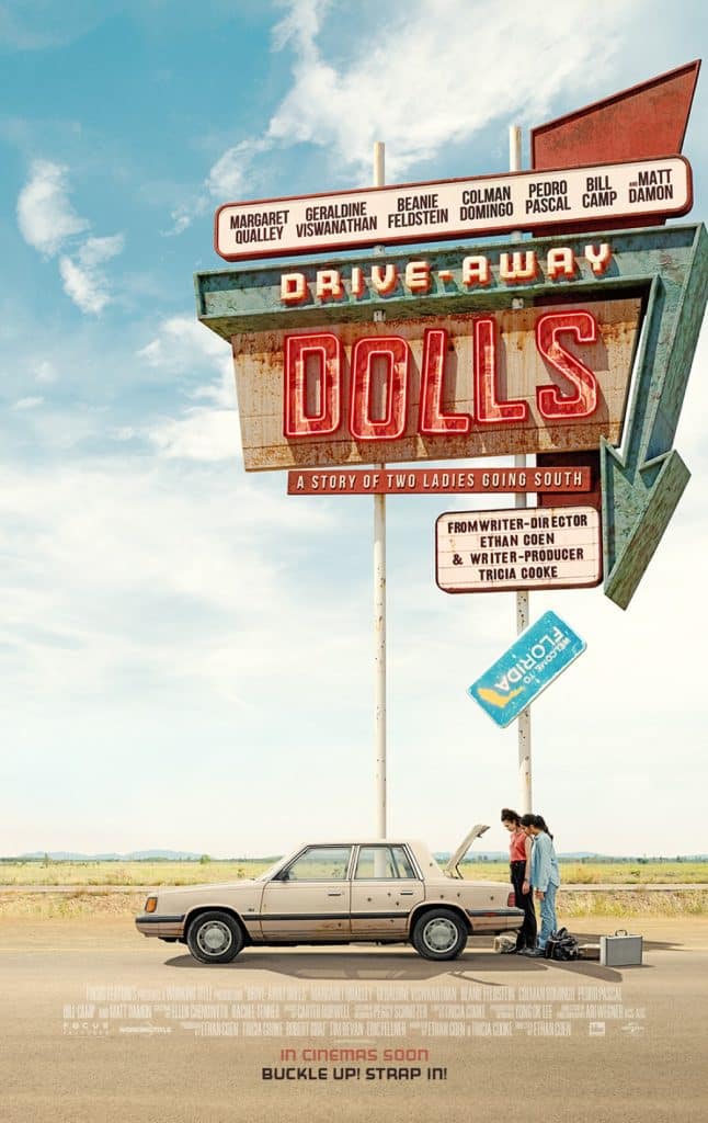 A poster for dave away dolls.