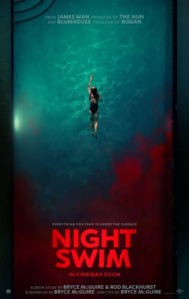 A poster for night swim.