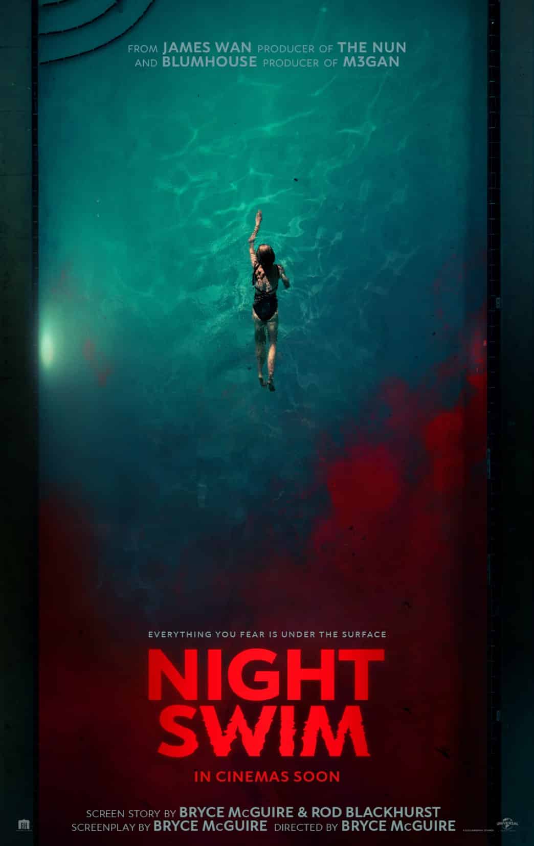 A poster for night swim.