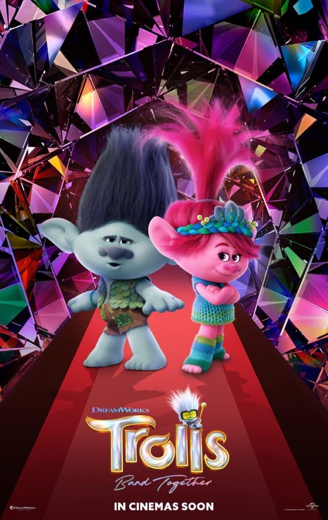 Trolls the movie poster with two trolls.
