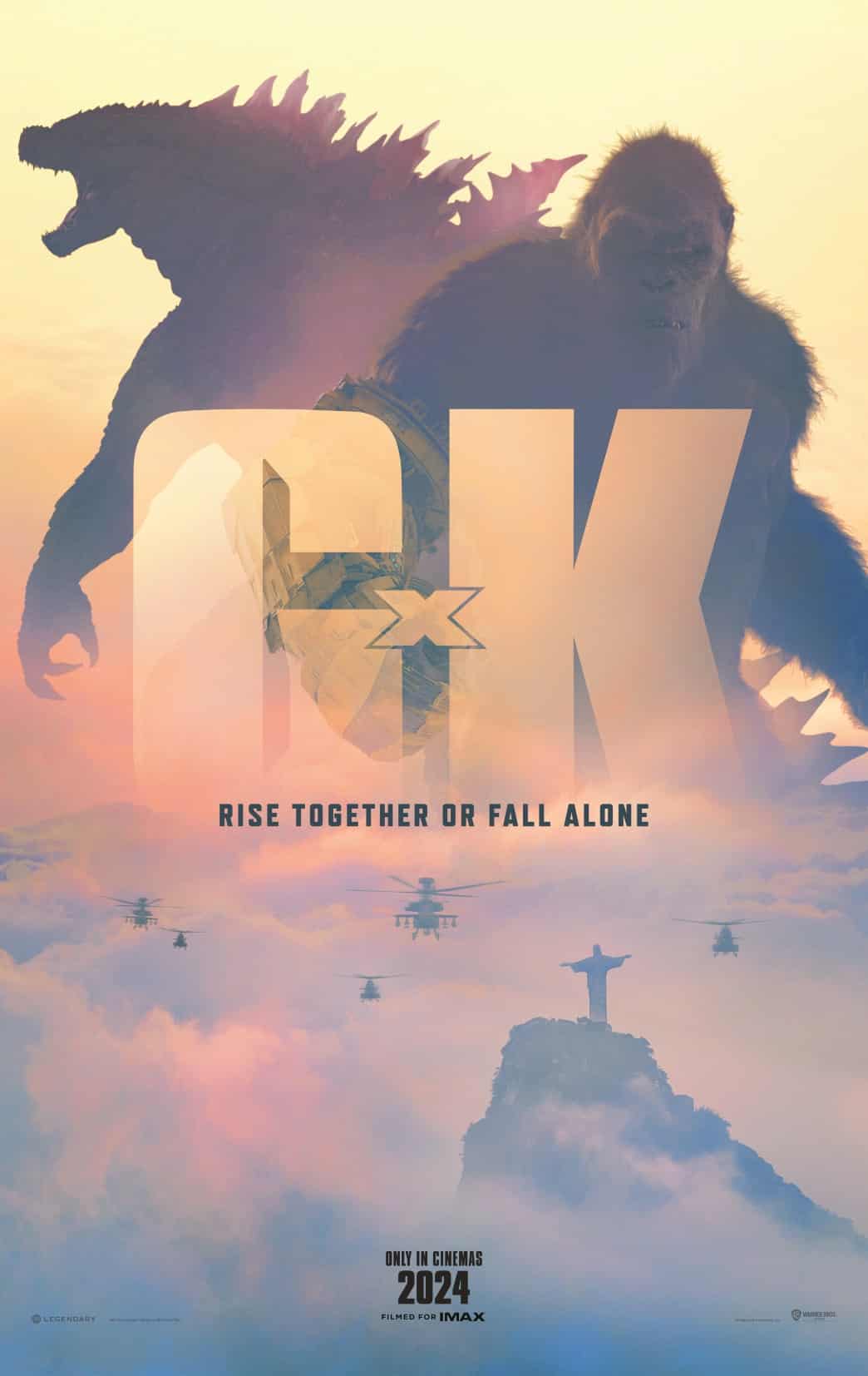 A poster for godzilla vs king kong.